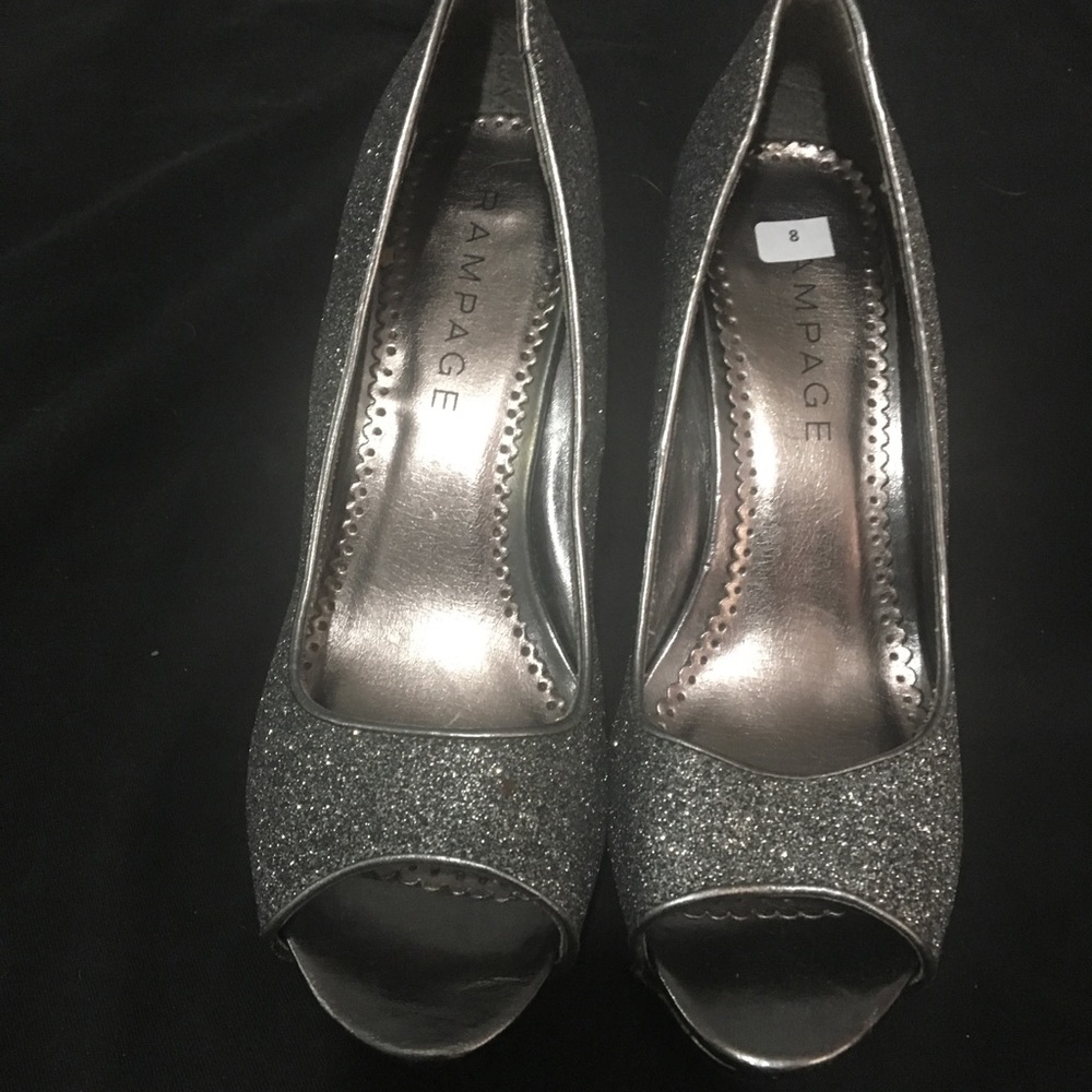 Black and grey sparkly heals